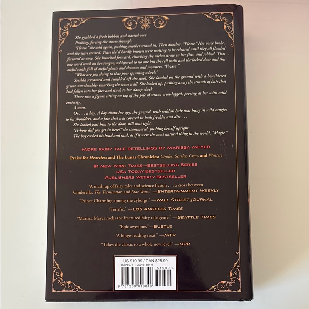 Signed First Edition Gilded Hardcover Book by Marissa Meyer YA fantasy books - Picture 2 of 13